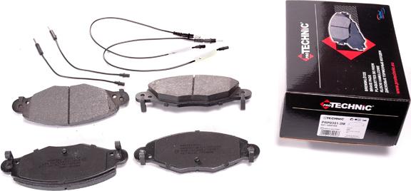 Protechnic PRP0351-3M - Brake Pad Set, disc brake autospares.lv