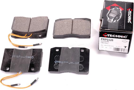 Protechnic PRP0326 - Brake Pad Set, disc brake autospares.lv