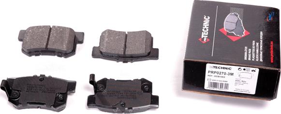 Protechnic PRP0270-3M - Brake Pad Set, disc brake autospares.lv