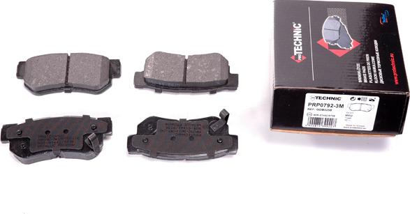 Protechnic PRP0792-3M - Brake Pad Set, disc brake autospares.lv