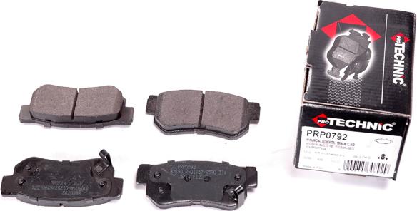 Protechnic PRP0792 - Brake Pad Set, disc brake autospares.lv