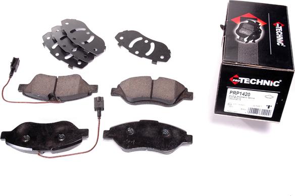 Protechnic PRP1420 - Brake Pad Set, disc brake autospares.lv