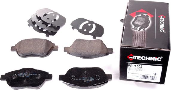 Protechnic PRP1502 - Brake Pad Set, disc brake autospares.lv