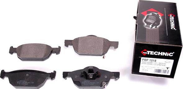 Protechnic PRP1518 - Brake Pad Set, disc brake autospares.lv