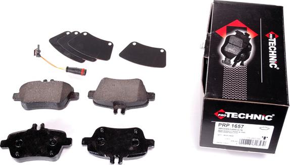 Protechnic PRP1657 - Brake Pad Set, disc brake autospares.lv