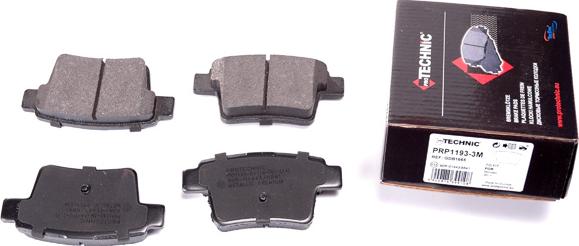 Protechnic PRP1193-3M - Brake Pad Set, disc brake autospares.lv