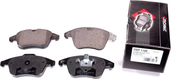 Protechnic PRP1188 - Brake Pad Set, disc brake autospares.lv