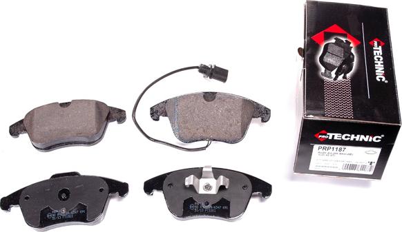 Protechnic PRP1187 - Brake Pad Set, disc brake autospares.lv