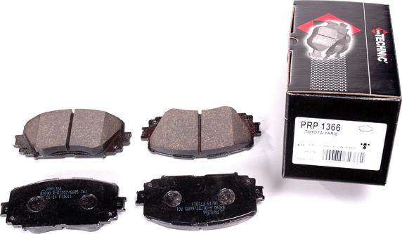 Protechnic PRP1366 - Brake Pad Set, disc brake autospares.lv