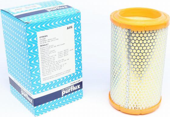 Purflux A416 - Air Filter, engine autospares.lv