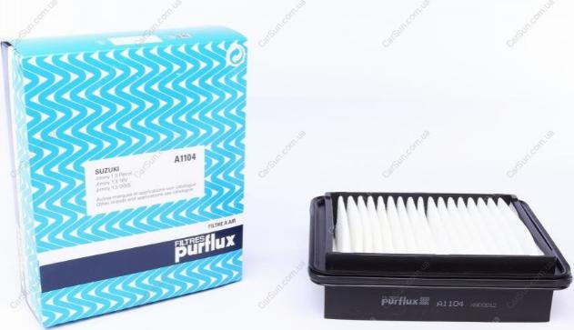 Purflux A1104 - Air Filter, engine autospares.lv