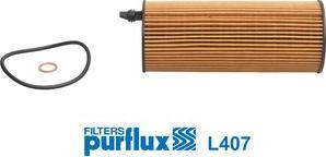 Purflux L407 - Oil Filter autospares.lv