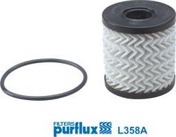 Purflux L358A - Oil Filter autospares.lv