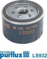 Purflux LS932 - Oil Filter autospares.lv