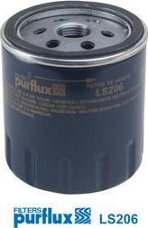 Purflux LS206 - Oil Filter autospares.lv