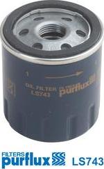 Purflux LS743 - Oil Filter autospares.lv