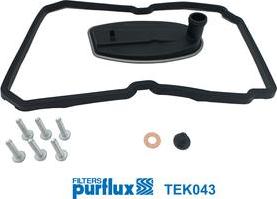 Purflux TEK043 - Hydraulic Filter, automatic transmission autospares.lv