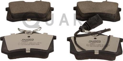 QUARO QP9596C - Brake Pad Set, disc brake autospares.lv