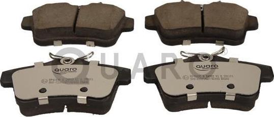 QUARO QP4109C - Brake Pad Set, disc brake autospares.lv