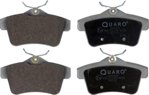 QUARO QP4109 - Brake Pad Set, disc brake autospares.lv