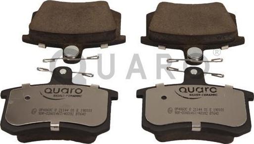 QUARO QP4860C - Brake Pad Set, disc brake autospares.lv