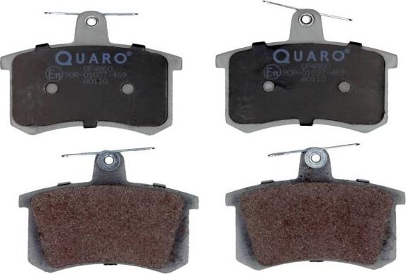 QUARO QP4860 - Brake Pad Set, disc brake autospares.lv