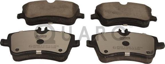 QUARO QP5988C - Brake Pad Set, disc brake autospares.lv