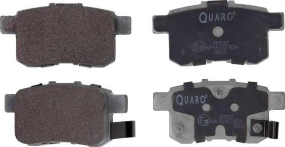 QUARO QP5782 - Brake Pad Set, disc brake autospares.lv