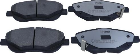 QUARO QP6990C - Brake Pad Set, disc brake autospares.lv