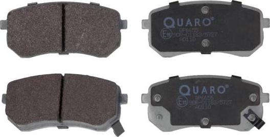 QUARO QP6655 - Brake Pad Set, disc brake autospares.lv