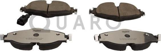 QUARO QP6148C - Brake Pad Set, disc brake autospares.lv