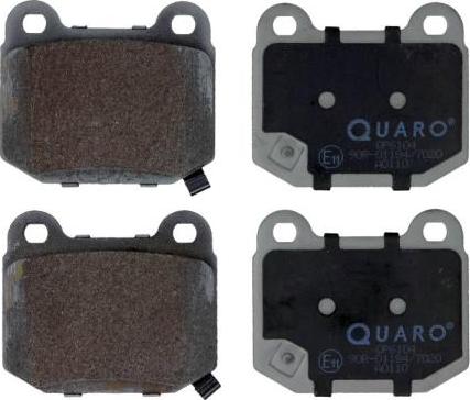 QUARO QP6104 - Brake Pad Set, disc brake autospares.lv