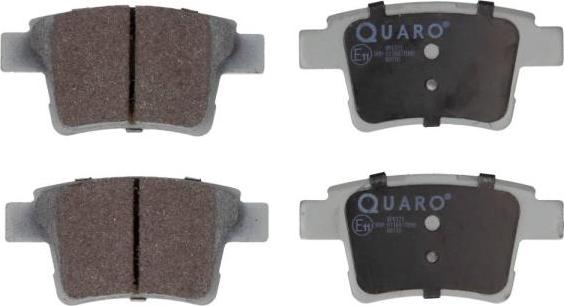 QUARO QP6121 - Brake Pad Set, disc brake autospares.lv