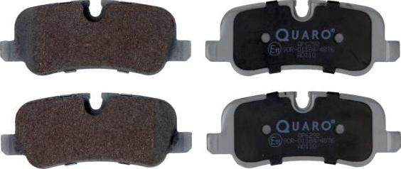 QUARO QP6292 - Brake Pad Set, disc brake autospares.lv