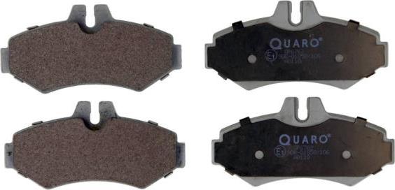 QUARO QP6762 - Brake Pad Set, disc brake autospares.lv