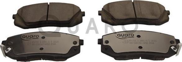 QUARO QP6702C - Brake Pad Set, disc brake autospares.lv