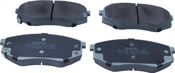 QUARO QP6784 - Brake Pad Set, disc brake autospares.lv