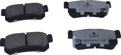 QUARO QP0485C - Brake Pad Set, disc brake autospares.lv