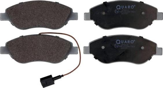 QUARO QP0614 - Brake Pad Set, disc brake autospares.lv