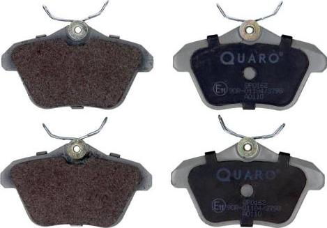 QUARO QP0162 - Brake Pad Set, disc brake autospares.lv