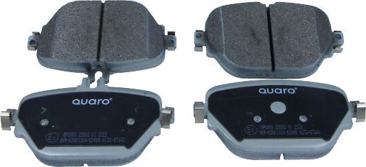 QUARO QP0800 - Brake Pad Set, disc brake autospares.lv
