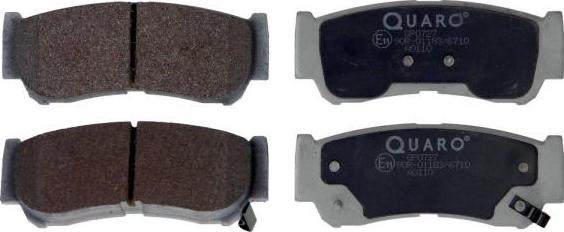 QUARO QP0727 - Brake Pad Set, disc brake autospares.lv