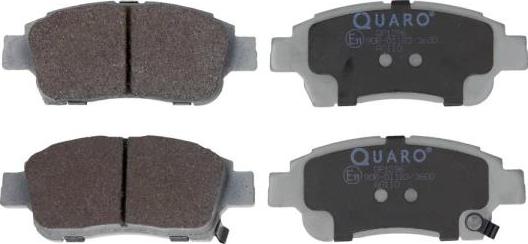 QUARO QP1296 - Brake Pad Set, disc brake autospares.lv