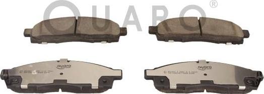 QUARO QP1261C - Brake Pad Set, disc brake autospares.lv