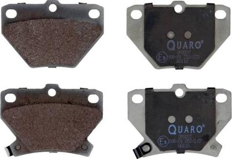 QUARO QP8037 - Brake Pad Set, disc brake autospares.lv