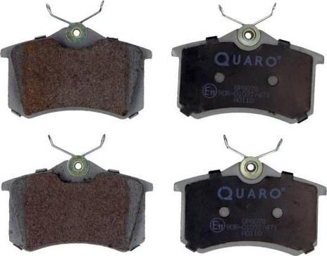 QUARO QP8078 - Brake Pad Set, disc brake autospares.lv