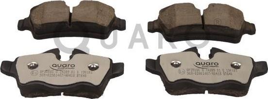 QUARO QP3516C - Brake Pad Set, disc brake autospares.lv