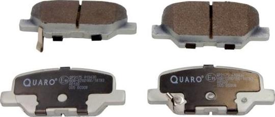 QUARO QP3175 - Brake Pad Set, disc brake autospares.lv