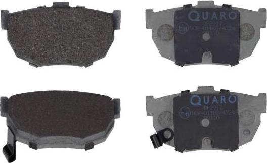 QUARO QP2917 - Brake Pad Set, disc brake autospares.lv