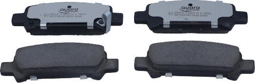 QUARO QP2417C - Brake Pad Set, disc brake autospares.lv